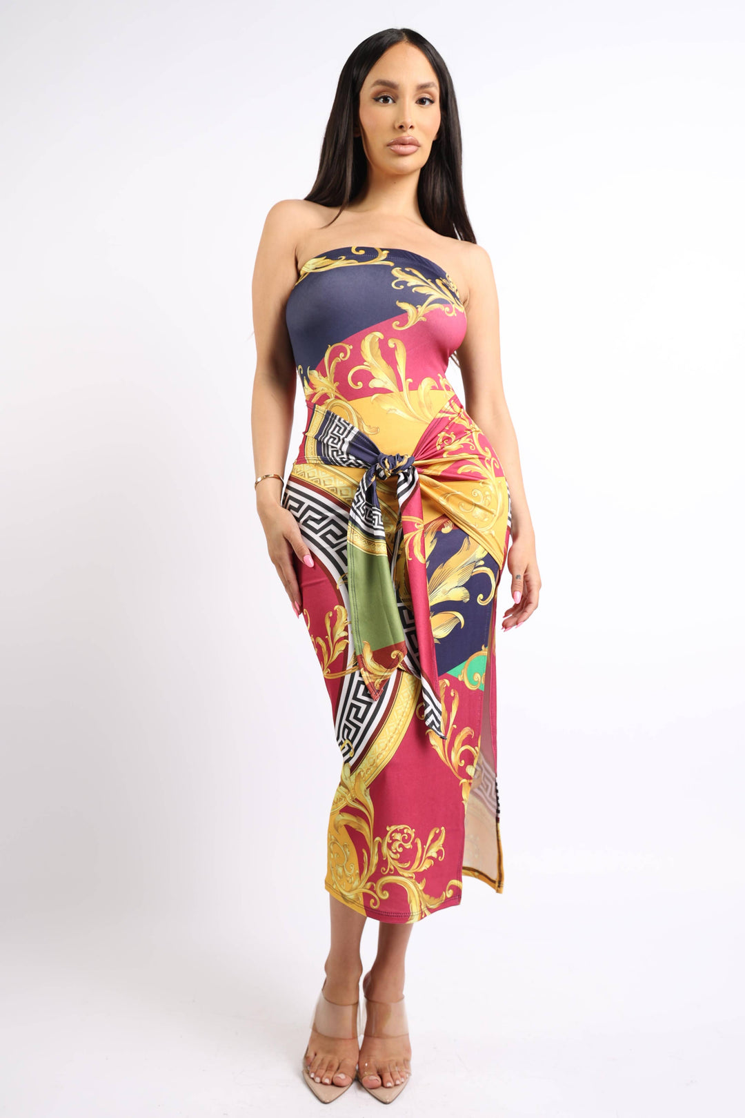 tube dress designs DAZZLING CRYSTAL-EMBELLISHED WHITE TUBE DRESS | CULT MIA
